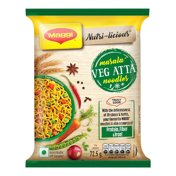 Maggi Masala Veg Atta Noodles 72.5g