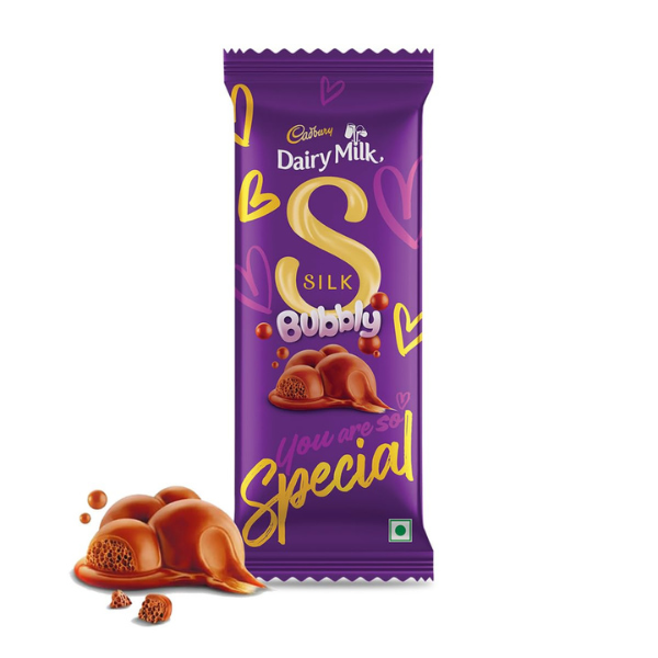 Cadbury Dairy Milk Silk Bubbly Chocolate 112g