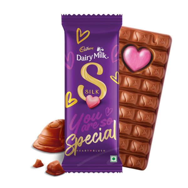 Cadbury Dairy Milk Silk Heart Blush Chocolate 144g