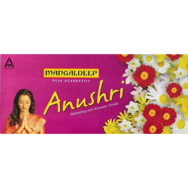 Mangaldeep Anushri Aromatic Florals Agarbatti 60g