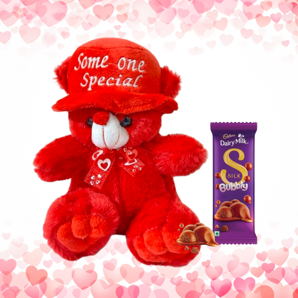 Love Combo: Red Teddy & Silk Bubbly