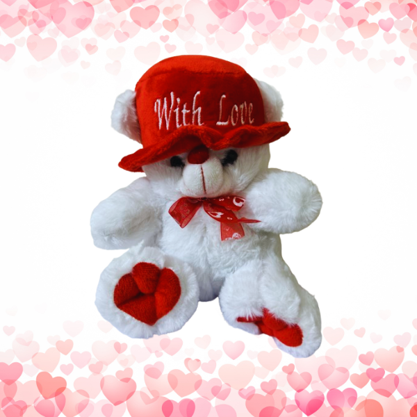 Red and White Teddy