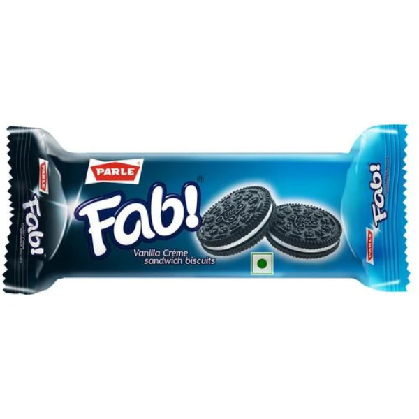 Parle Fab Vanilla Creme Sandwich Biscuits 50g +2