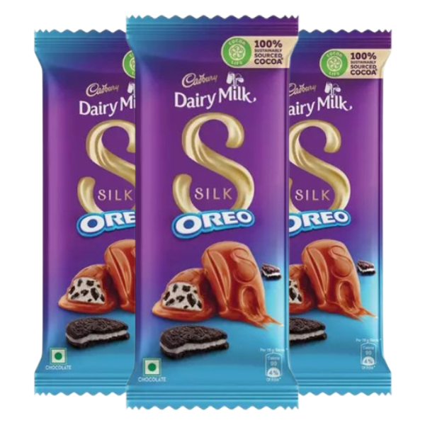 Dairy Milk Silk Oreo Chocolate Bar, 60 g (Pack of 3)