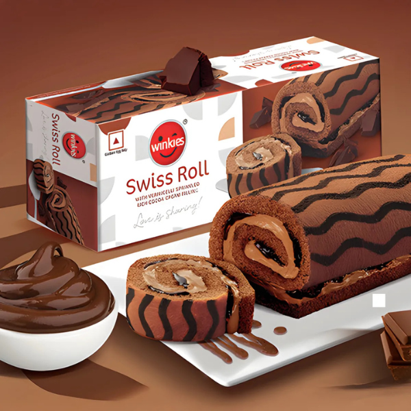 Swiss Roll Chocolate Cake