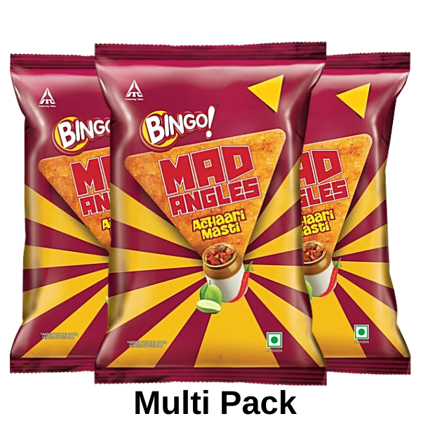 Bingo! Mad Angles Achaari Masti (Pack Of 3) 60 g