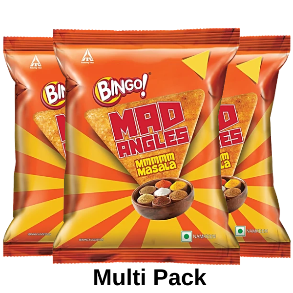 Bingo! Mad Angles Mmmmm Masala (Pack Of 3) 60 g