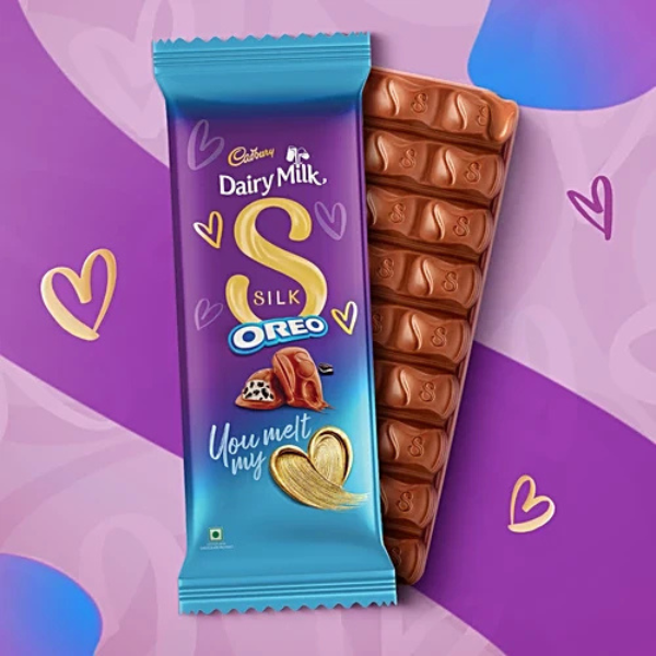 Cadbury Dairy Milk Silk Oreo Valentine's Gift Pack Chocolate Bar, 58.5 g