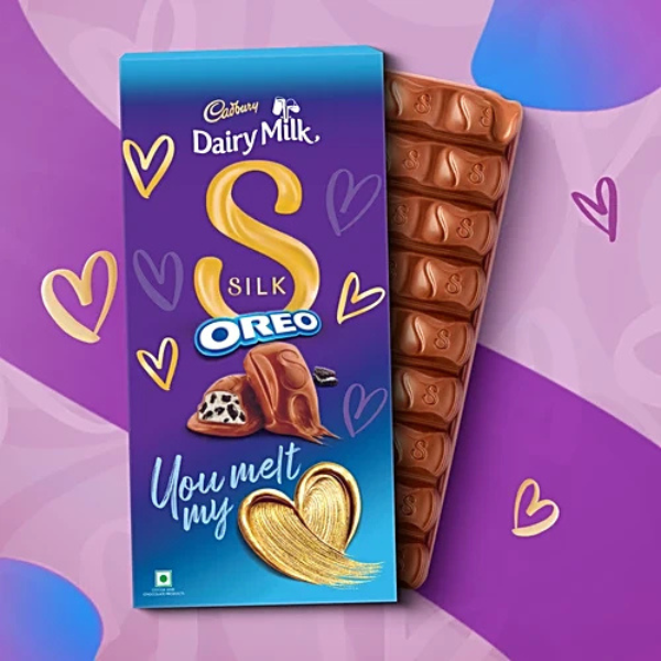 Cadbury Dairy Milk Silk Oreo Chocolate Bar Valentine's Gift Pack 124 g 