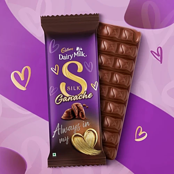 Cadbury Dairy Milk Silk Ganache Chocolate Bar Valentine's Gift Pack 137 g