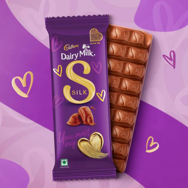 Cadbury Dairy Milk Silk Valentine Milk Chocolate Bar 60 g