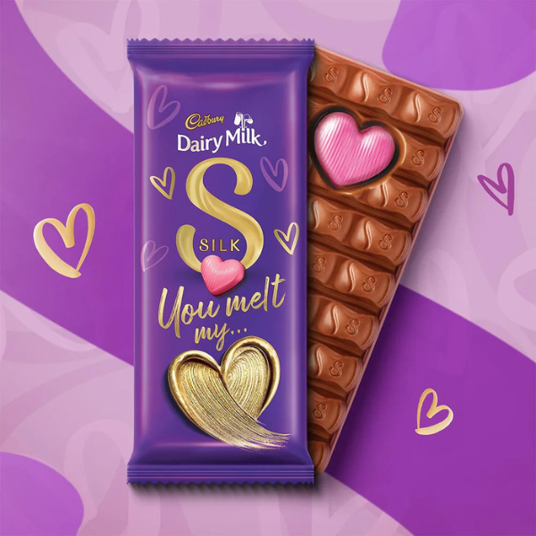 Cadbury Dairy Milk Silk Heart Blush Chocolate 144 g