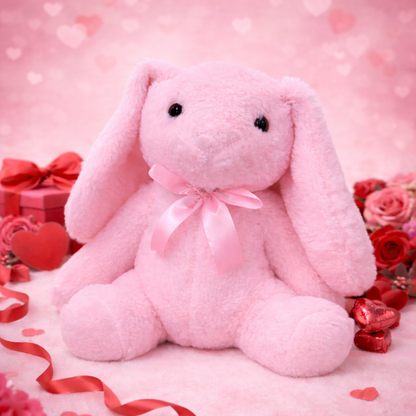 Cuddly Pink Bunny (Medium)