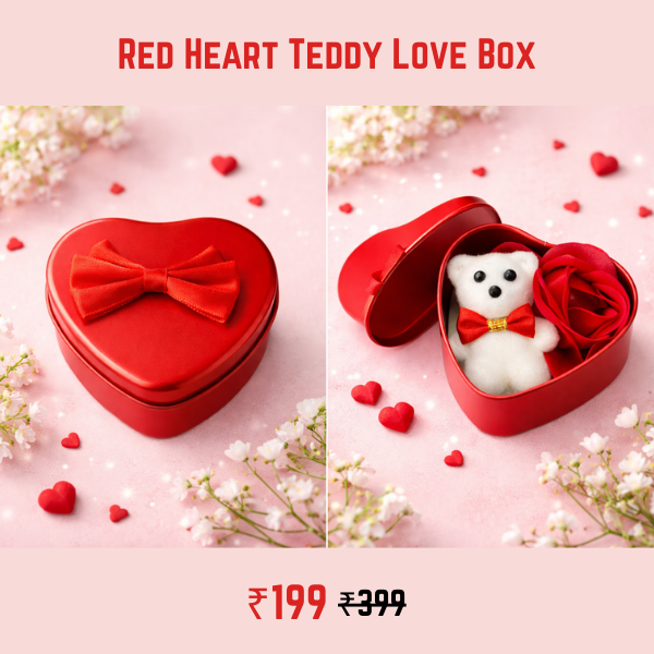 Red Heart Teddy Love Box
