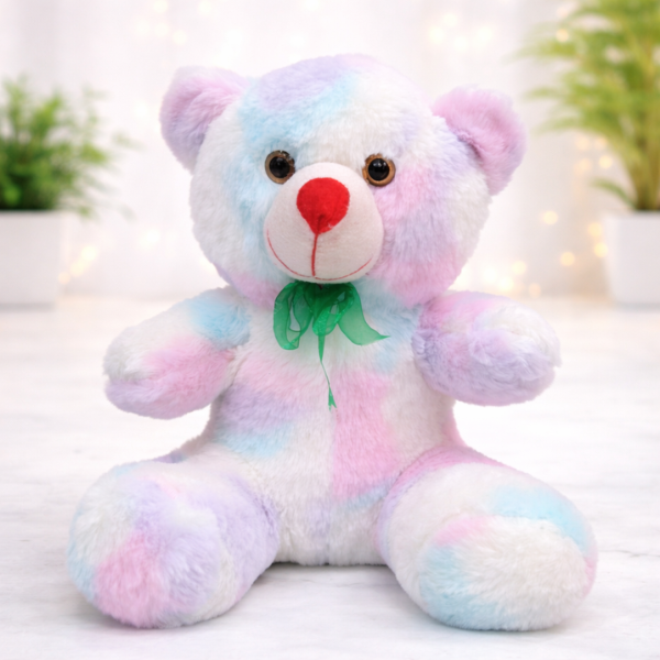 Rainbow Teddy Bear Plush - Super Soft Stuffed Toy (1 Piece)