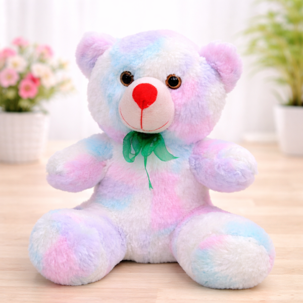 Rainbow Teddy Bear Plush - Super Soft Stuffed Toy (1 Piece) (Medium)