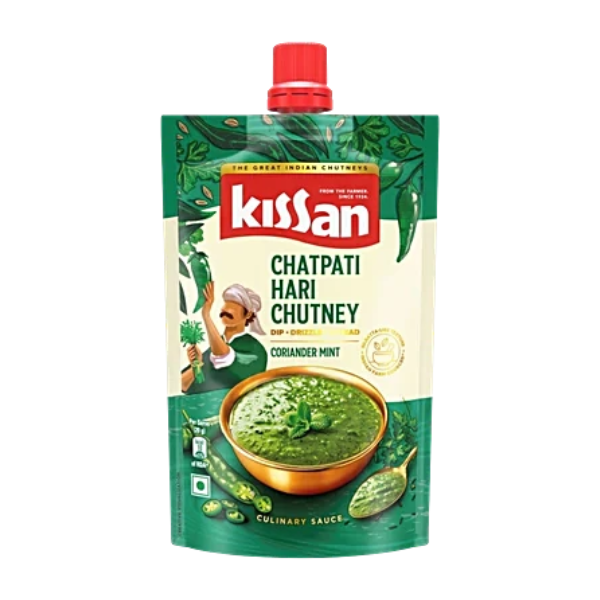 Kissan Chatpati Hari Chutney - Coriander Mint, 100 g Pouch