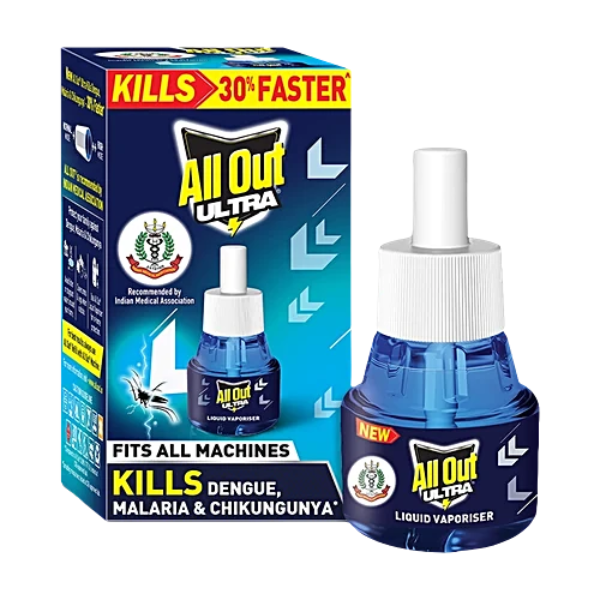 All Out Ultra Liquid Vaporizer Mosquito Killer Machine Refill 45 ml