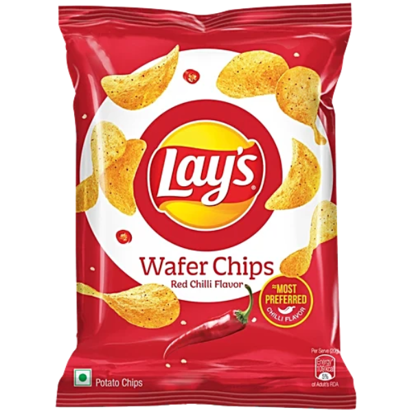 Lays Red Chilli Flavor Potato Wafer Chips 82 g