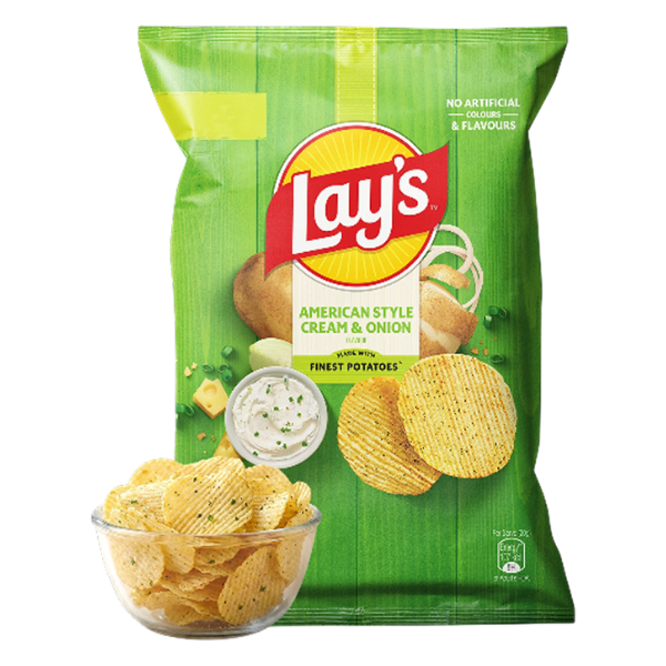 Lays American Style Cream & Onion Potato Chips 52.9 g