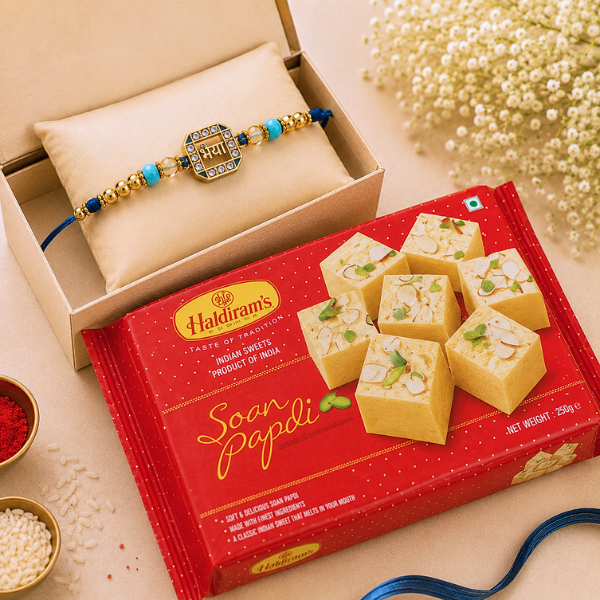 Bhaiya Rakhi with Soan Papdi Combo