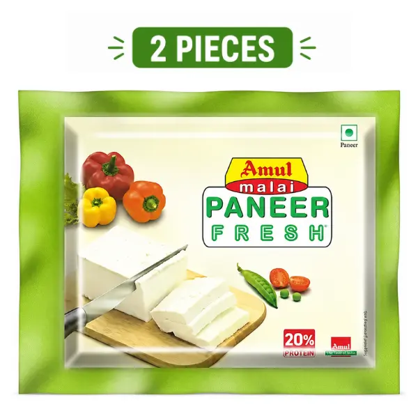 2 X Amul Fresh Malai Paneer 200 g