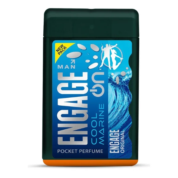Engage On Cool Marine Pocket Perfume for Men 17 ml