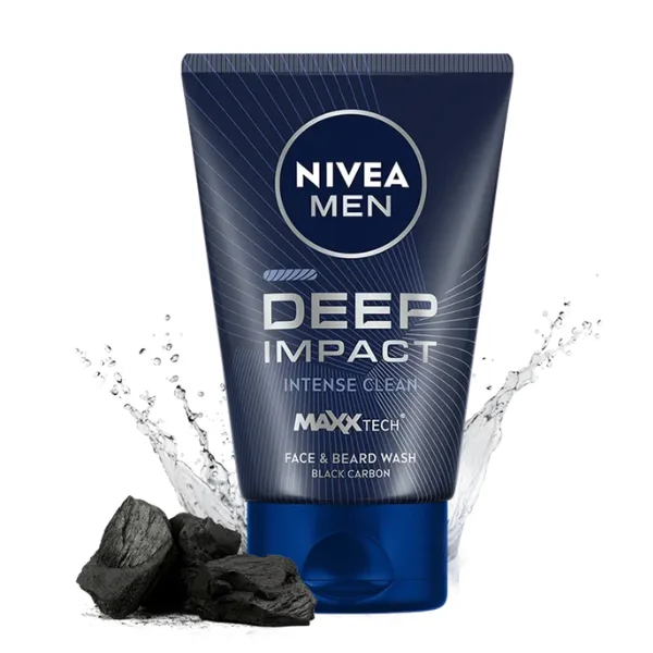 Nivea Men Deep Impact Intense Clean Face Wash 100 ml
